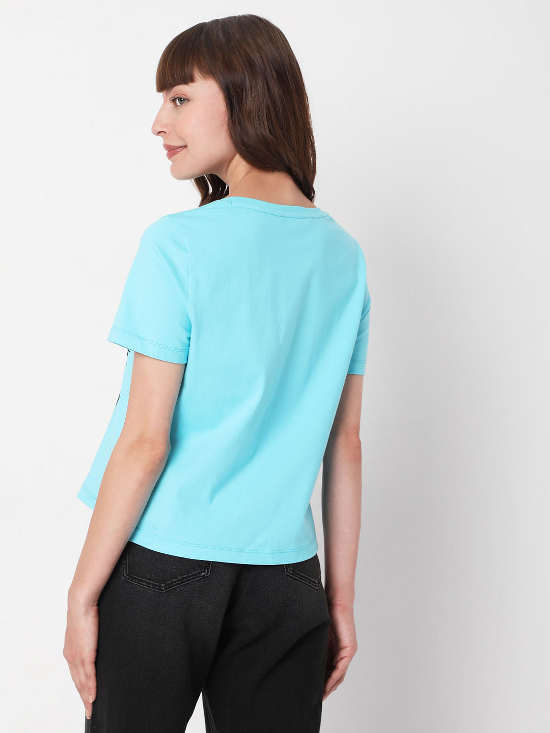 Blue Graphic Print T-Shirt