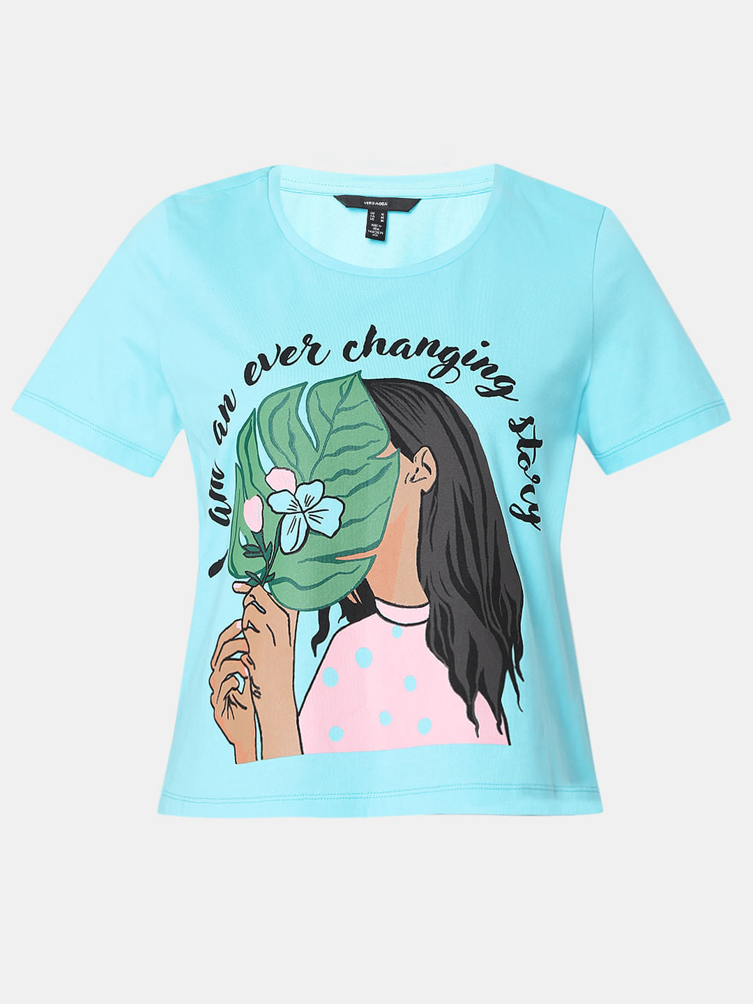 Blue Graphic Print T-Shirt