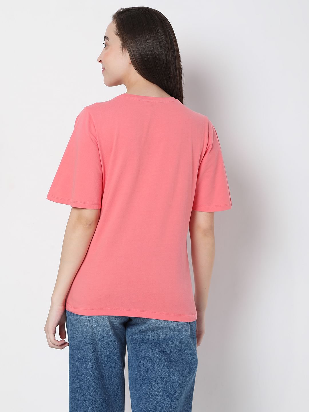 Pink Graphic Print T-Shirt