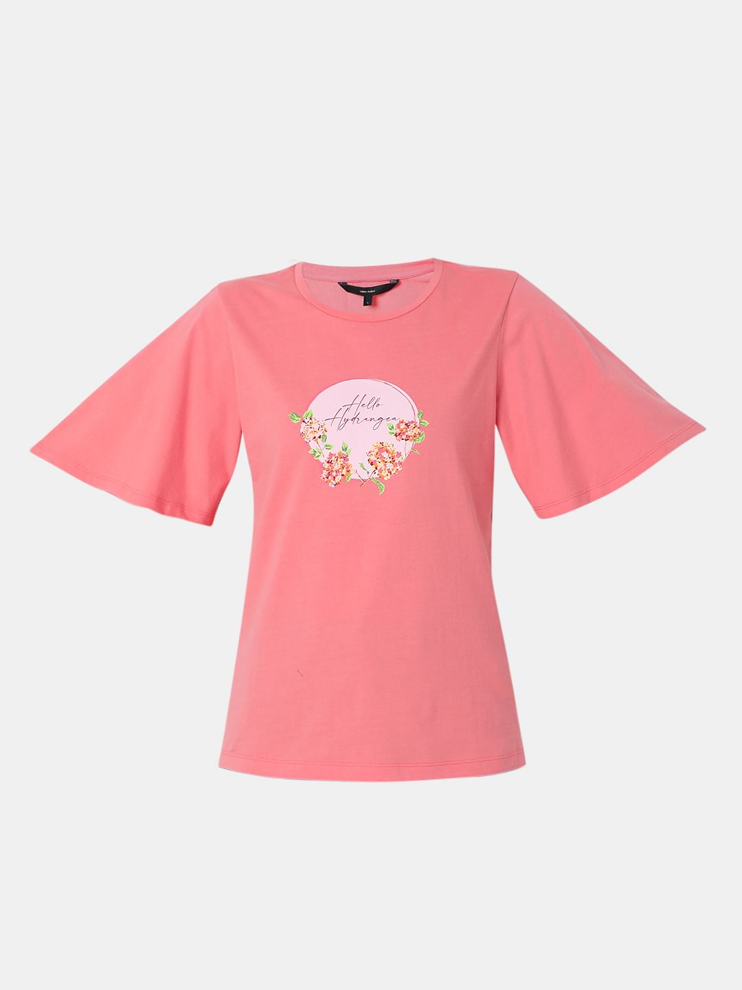 Pink Graphic Print T-Shirt