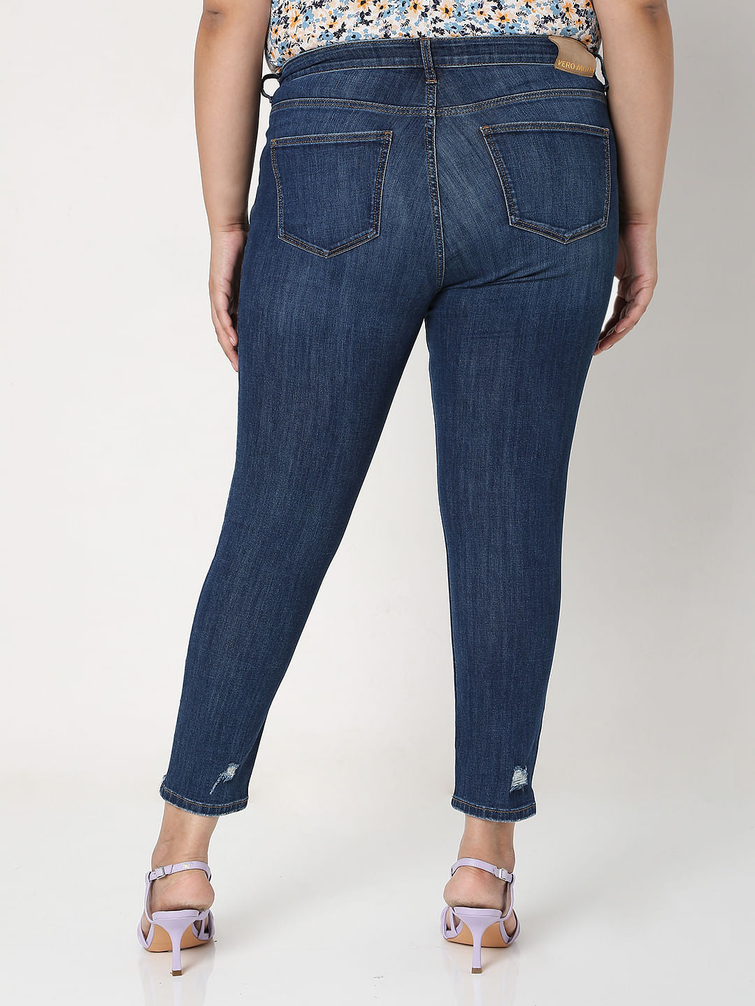 Curve Blue High Waist Wendy Skinny Jeans