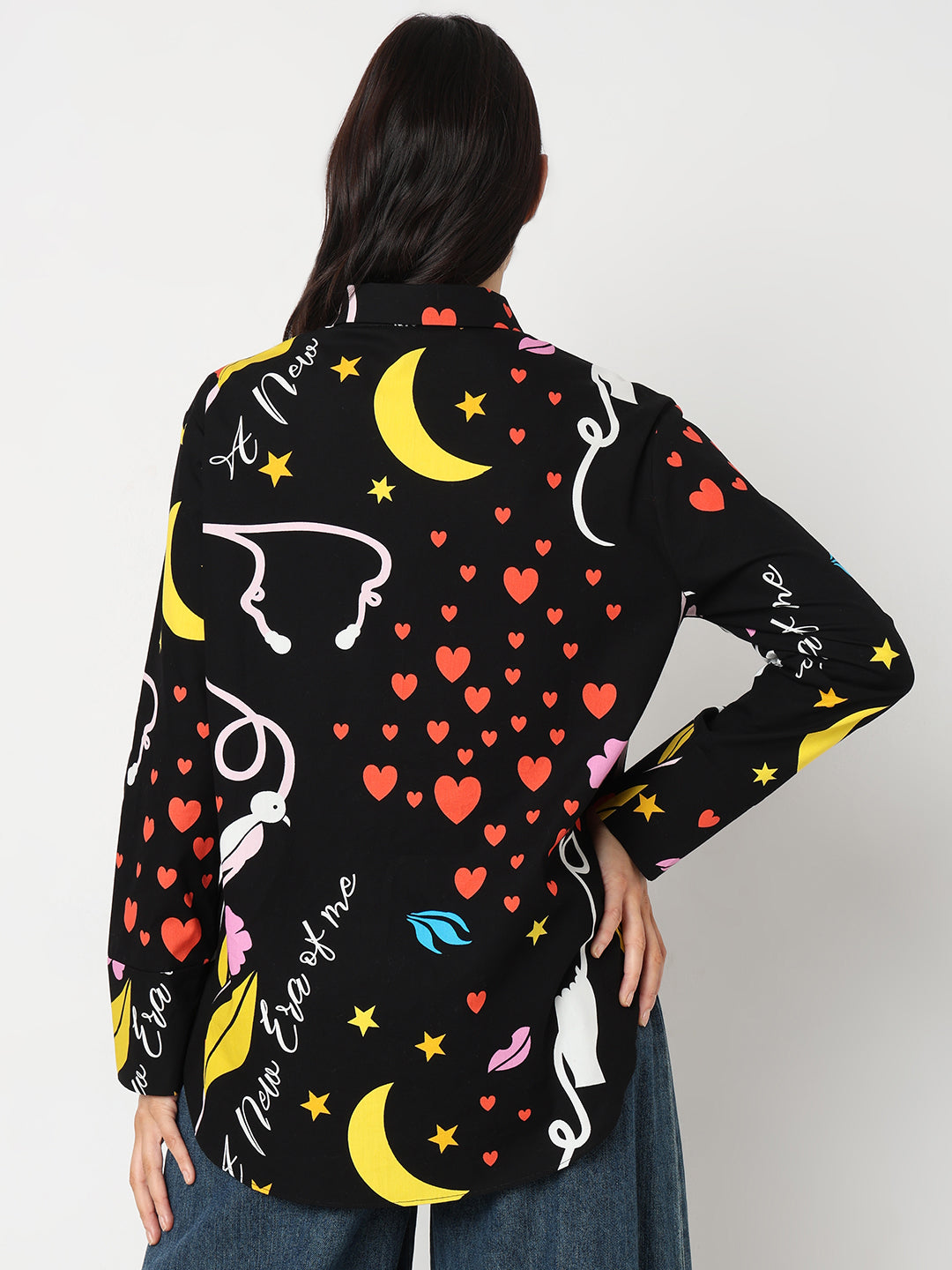 Black Printed Shirt