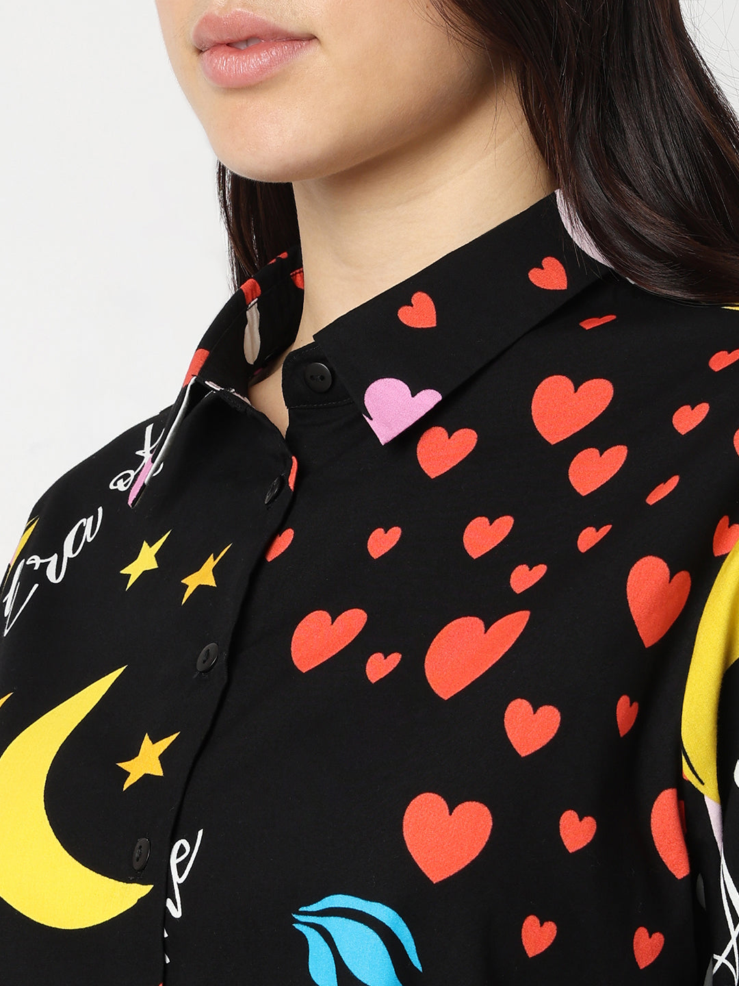 Black Printed Shirt