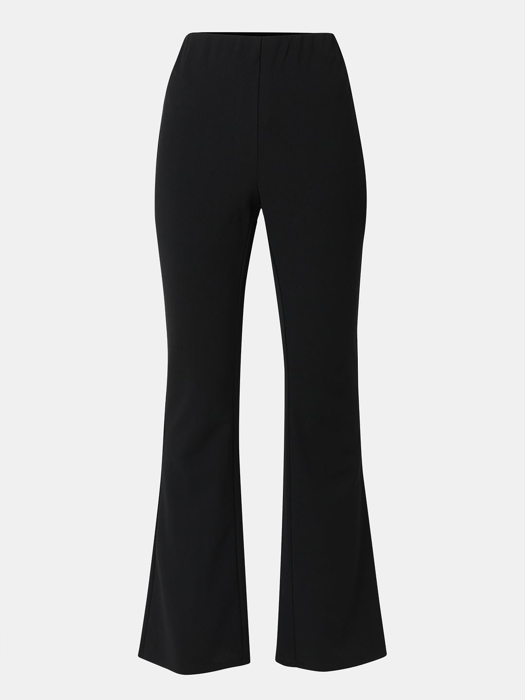 Black High Rise Flared Pants