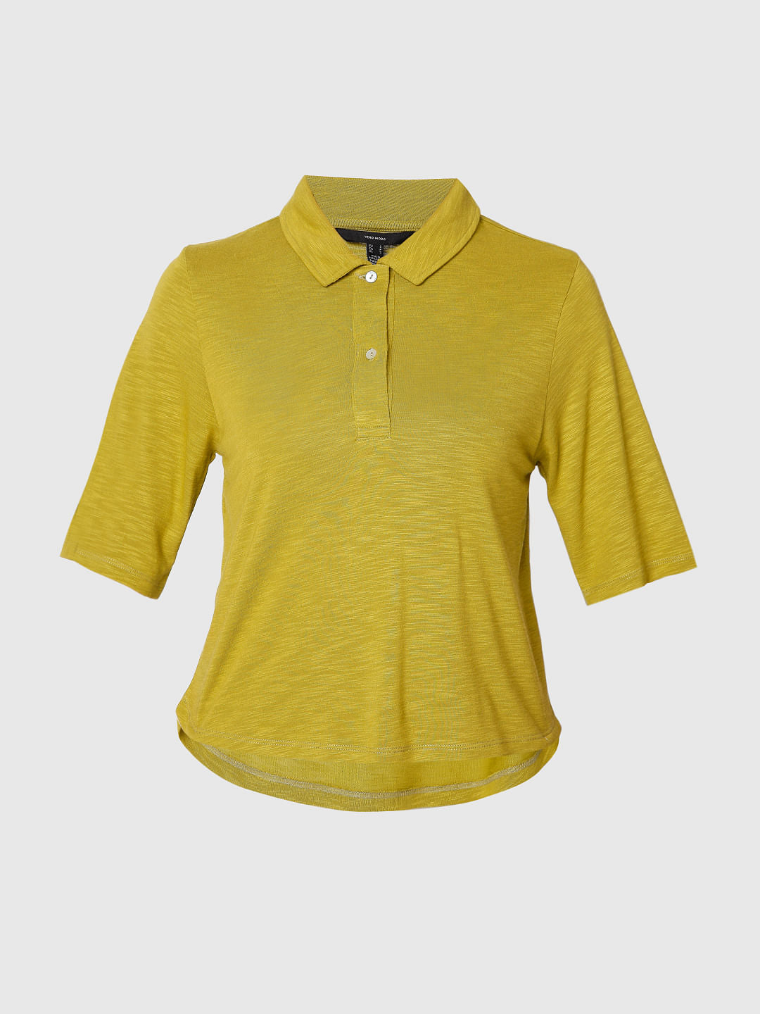 Yellow Collared Top