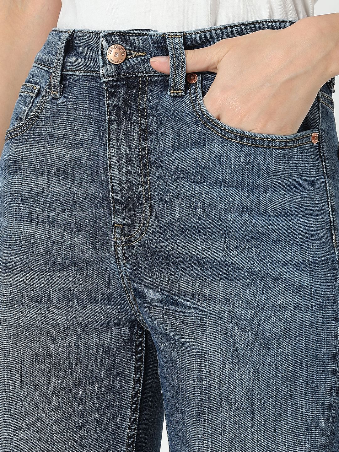 Blue High Rise Petra Bootcut Jeans