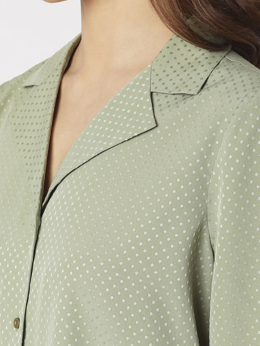 Green Polka Dot Shirt