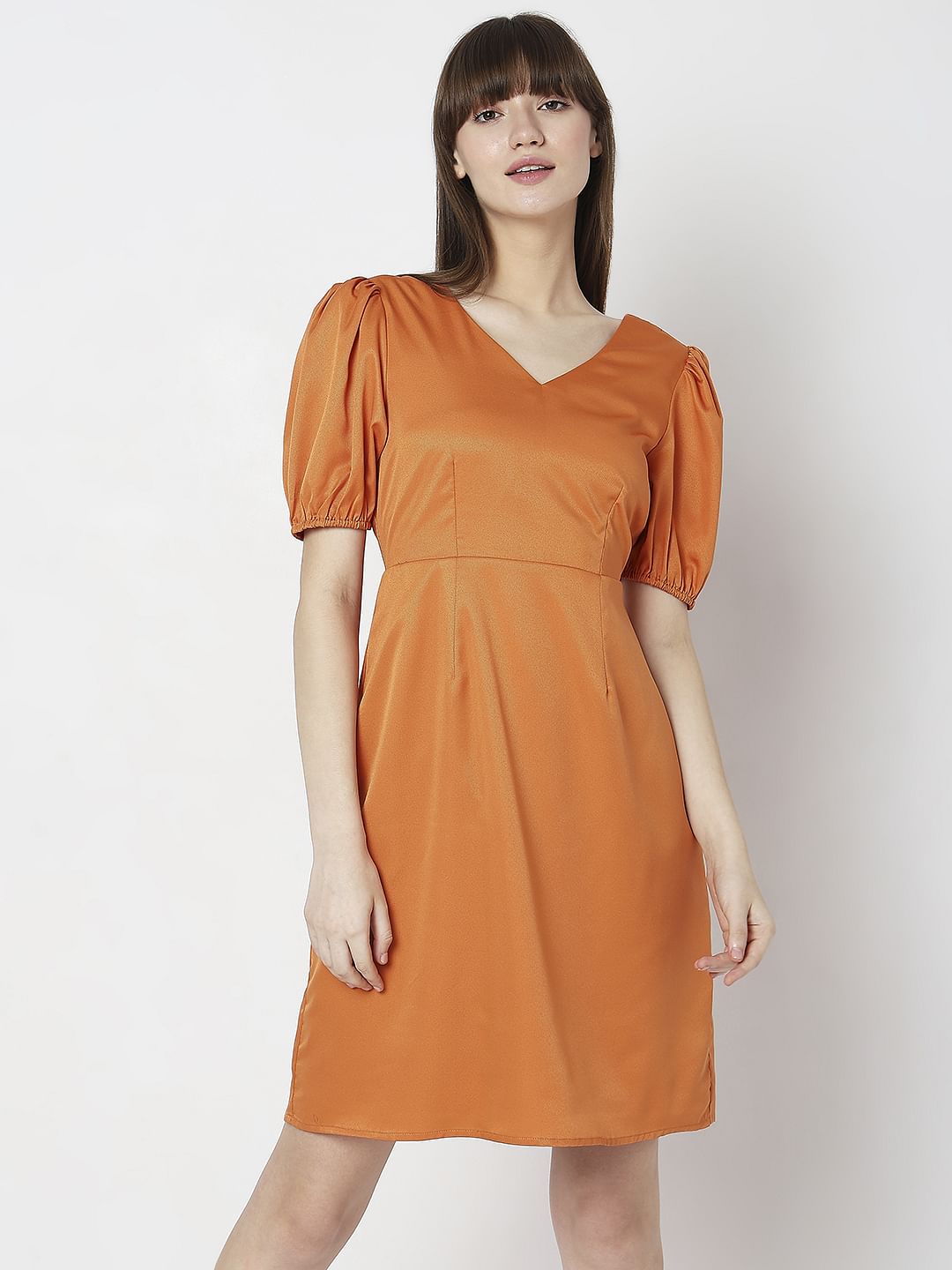 Orange Mini Dress