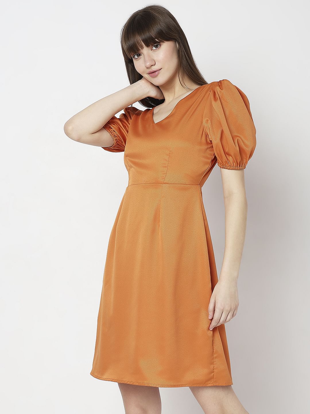 Orange Mini Dress