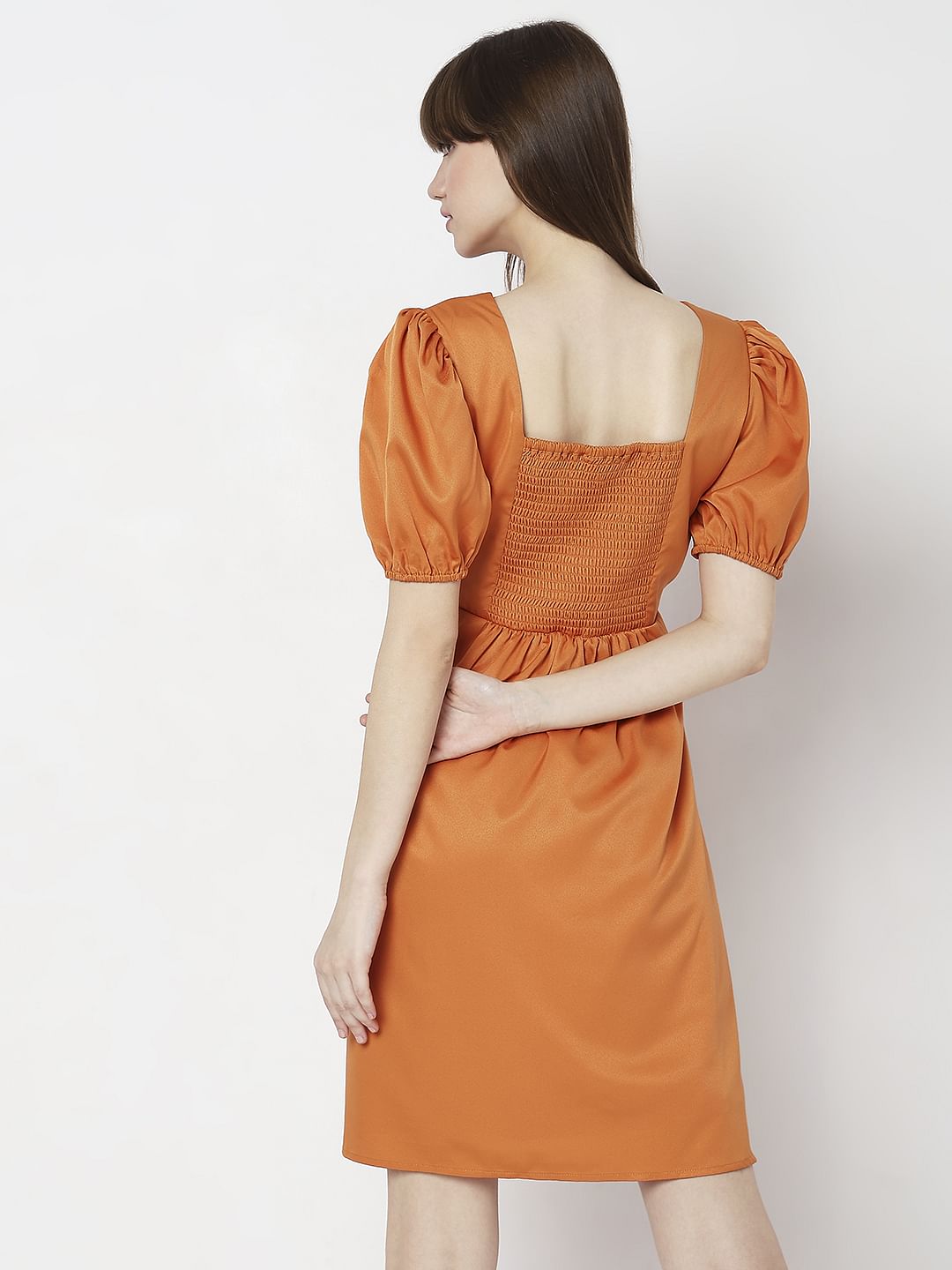 Orange Mini Dress