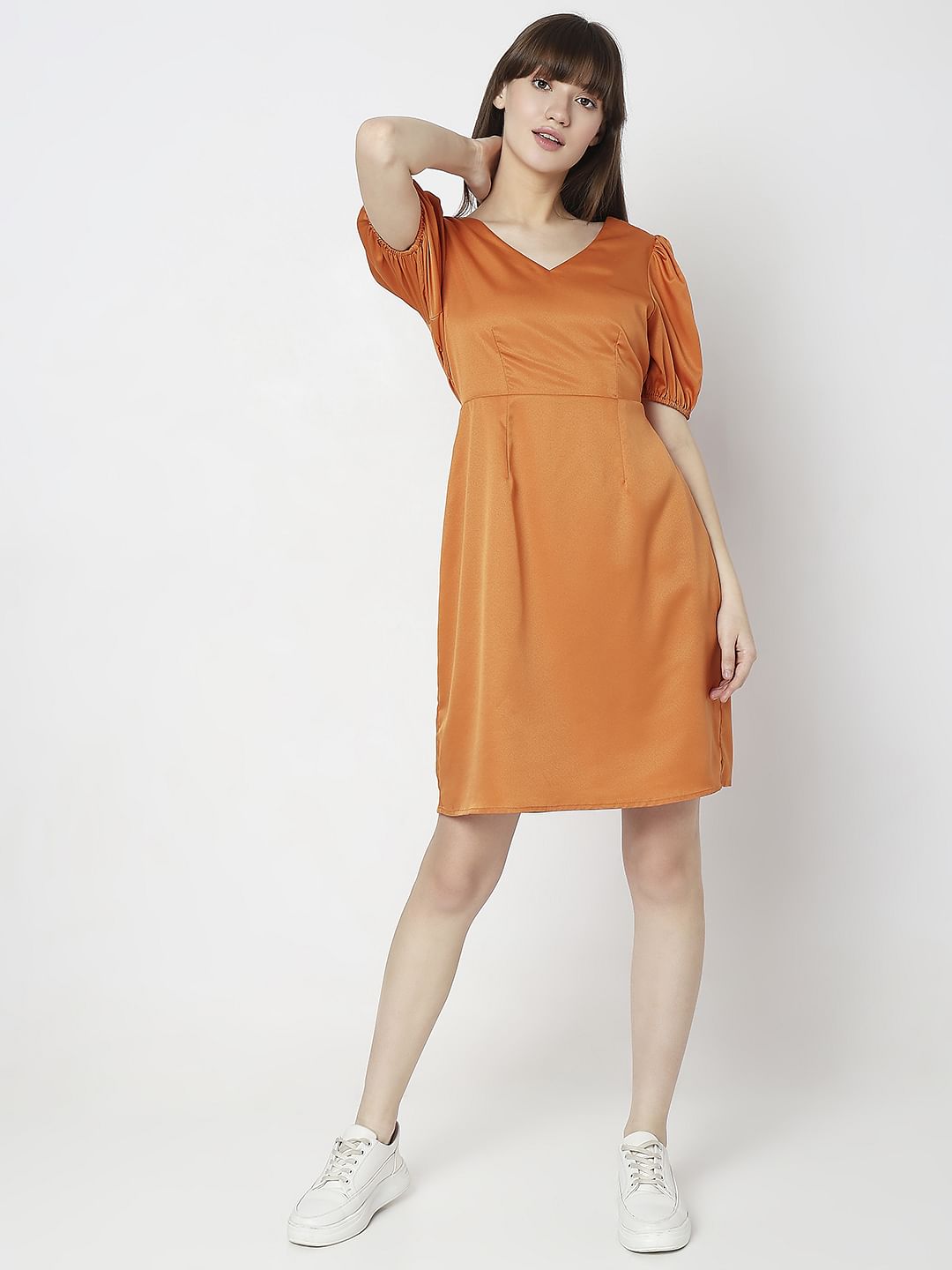 Orange Mini Dress