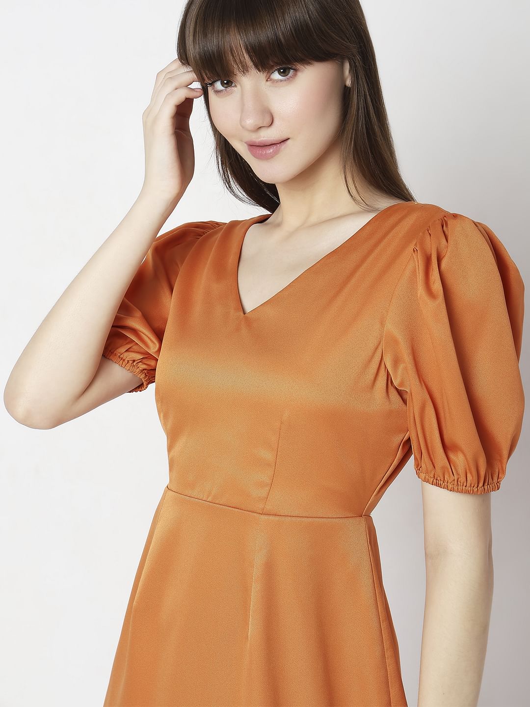 Orange Mini Dress
