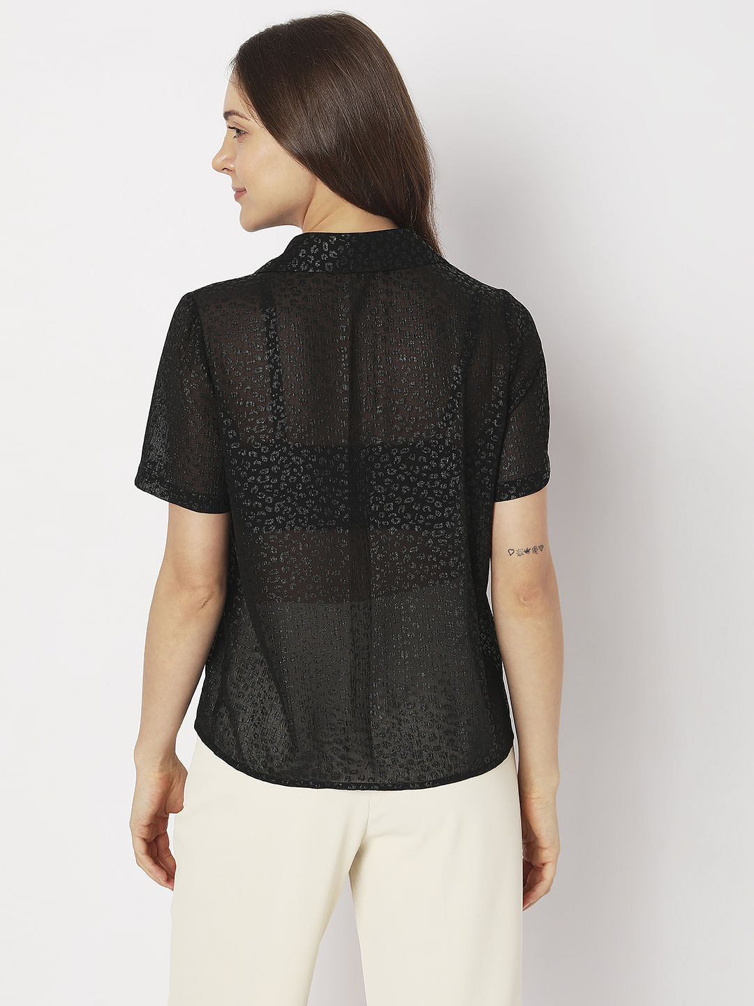 Black Animal Print Shirt