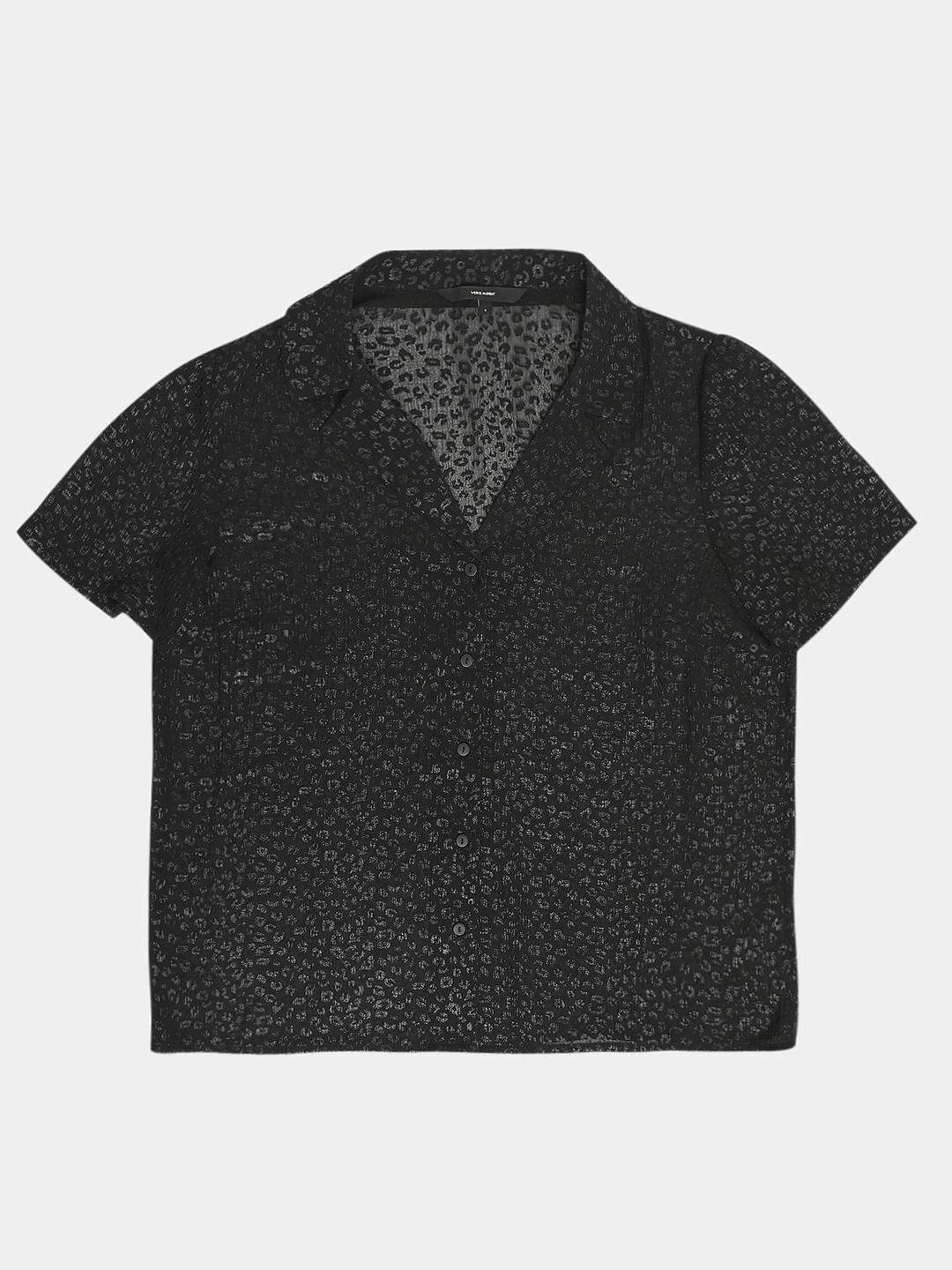 Black Animal Print Shirt