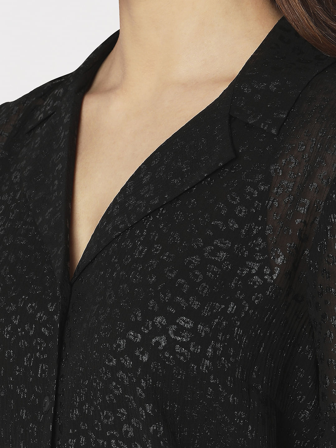 Black Animal Print Shirt