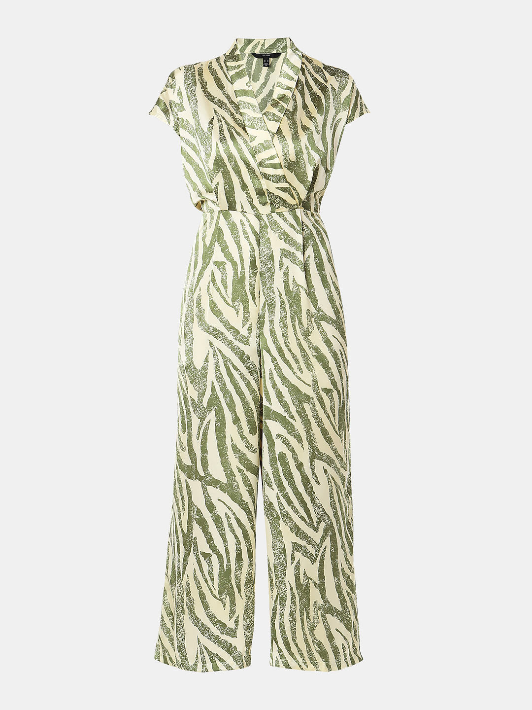 Green Animal Print Jumpsuit