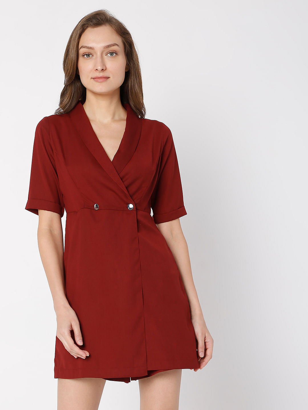 Maroon Playsuit