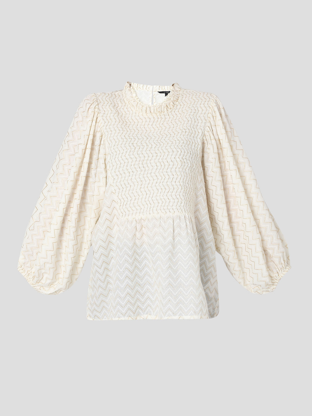 Off-White Chevron Print Top