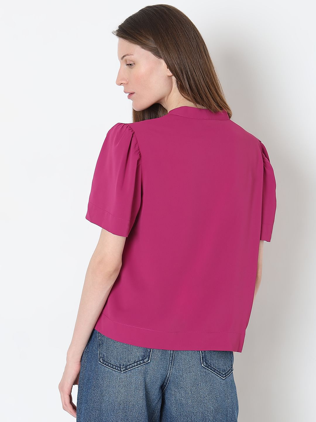 Deep Orchid V-Neck Top