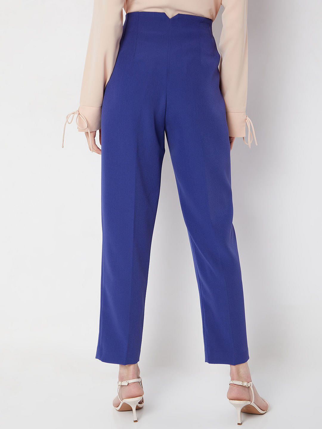 Dark Blue High Rise Pants