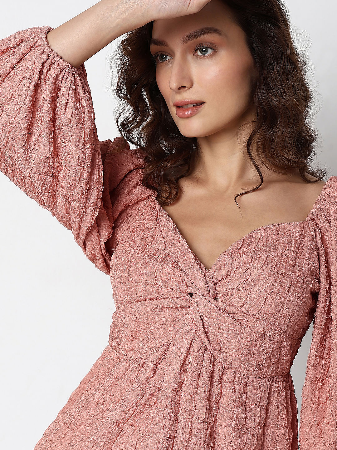 Pink Textured Top