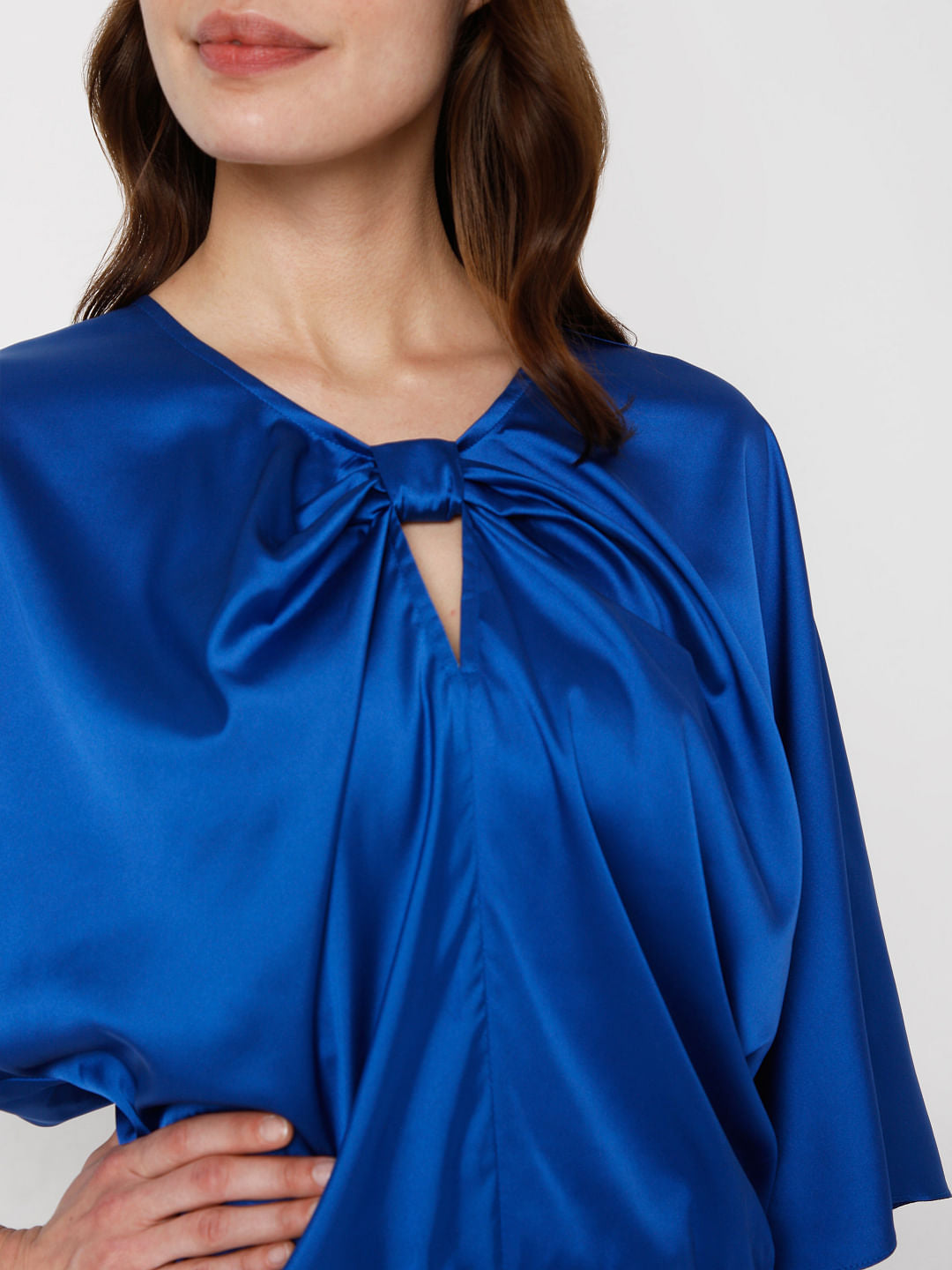 Blue Plain Coloured Top