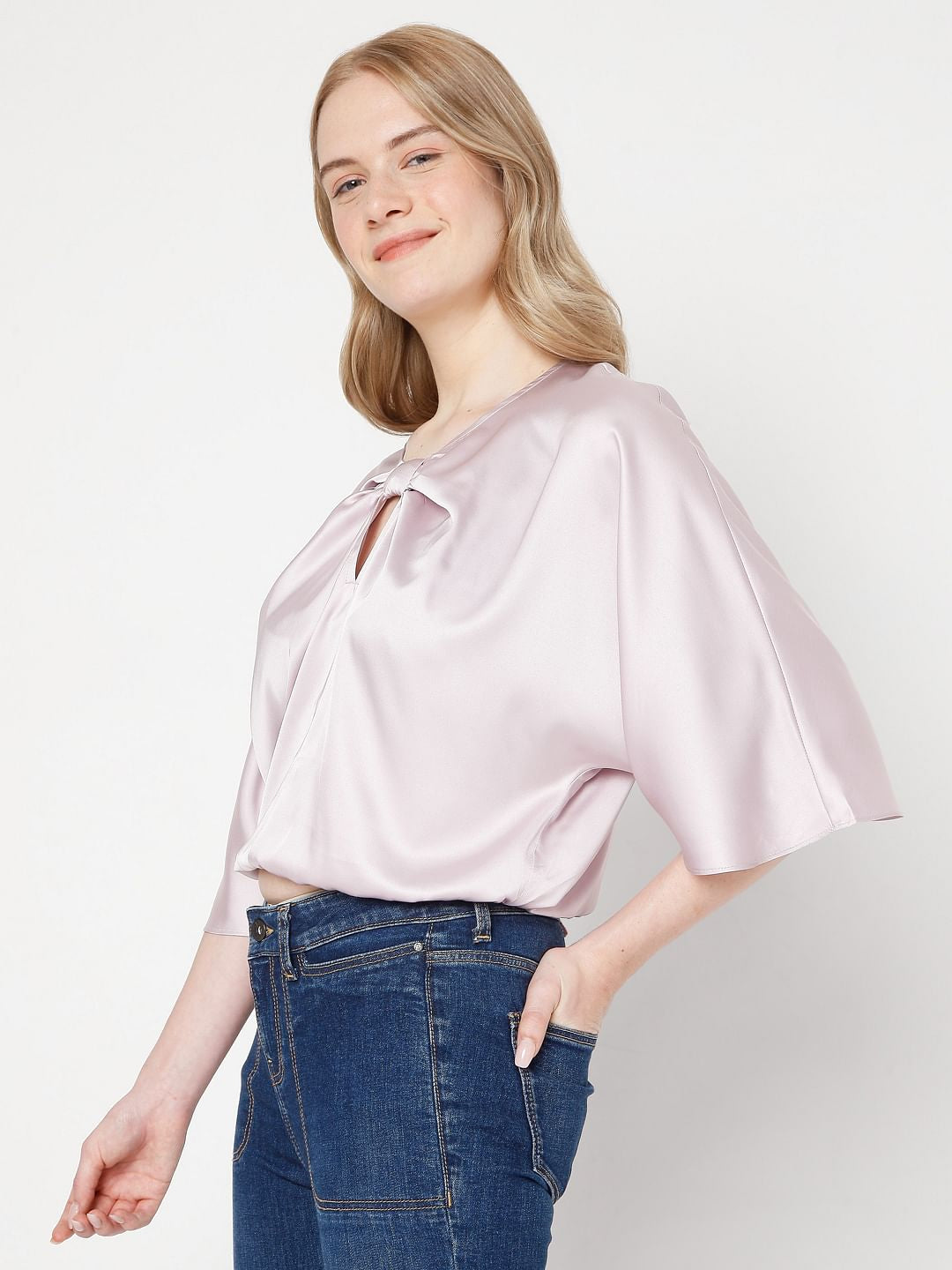 Light Pink Satin Top