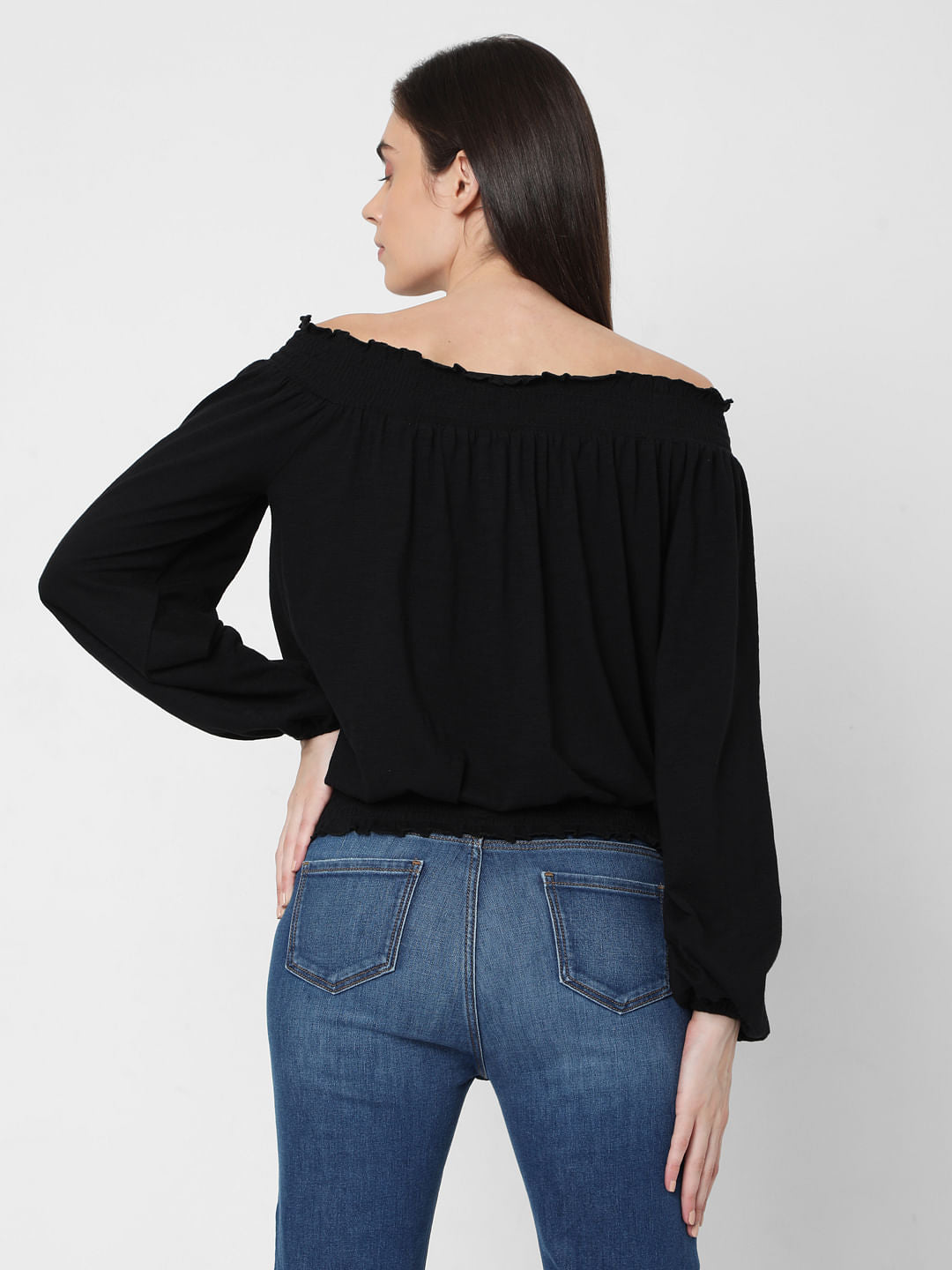 Black Off Shoulder Top