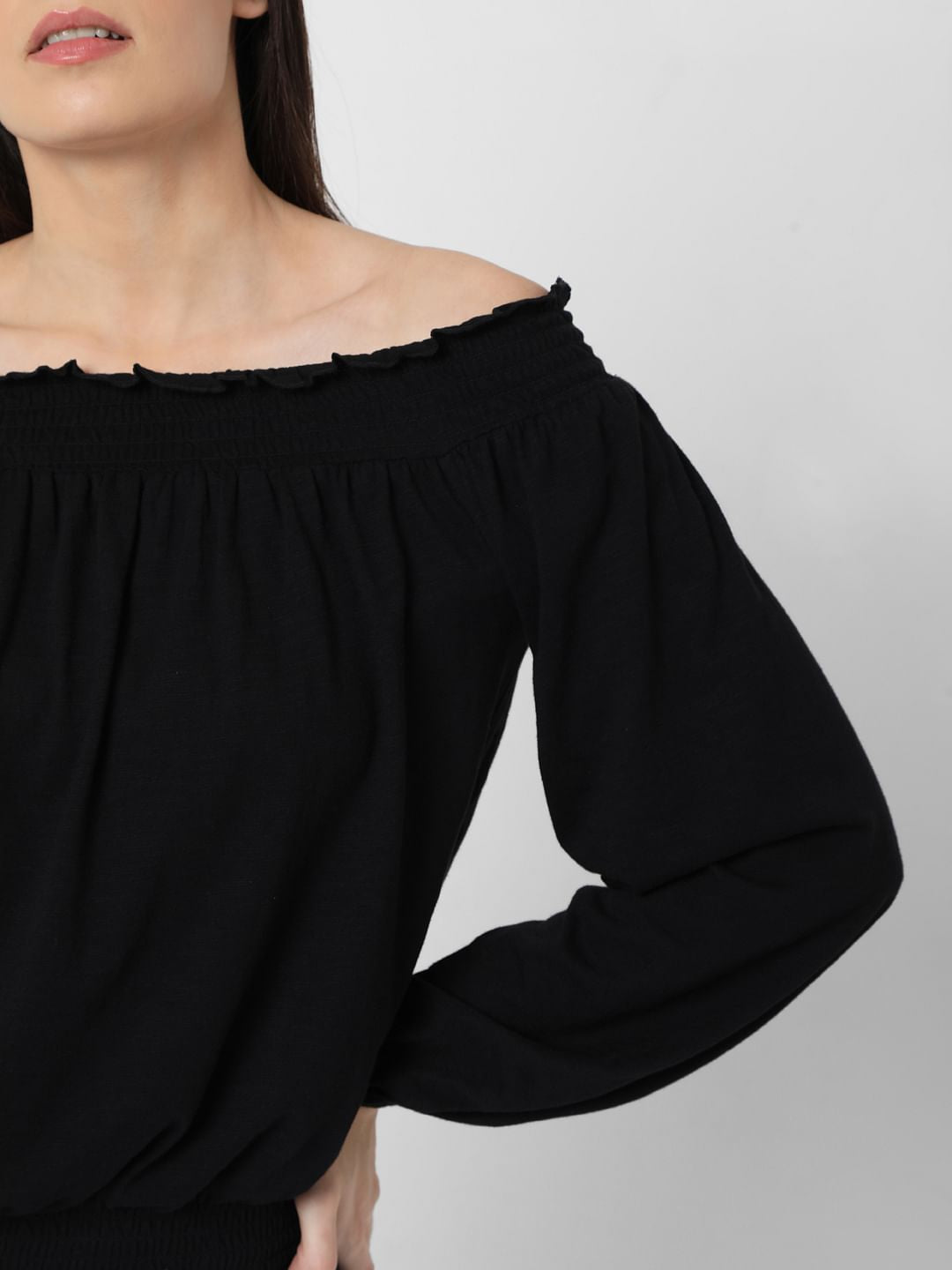 Black Off Shoulder Top