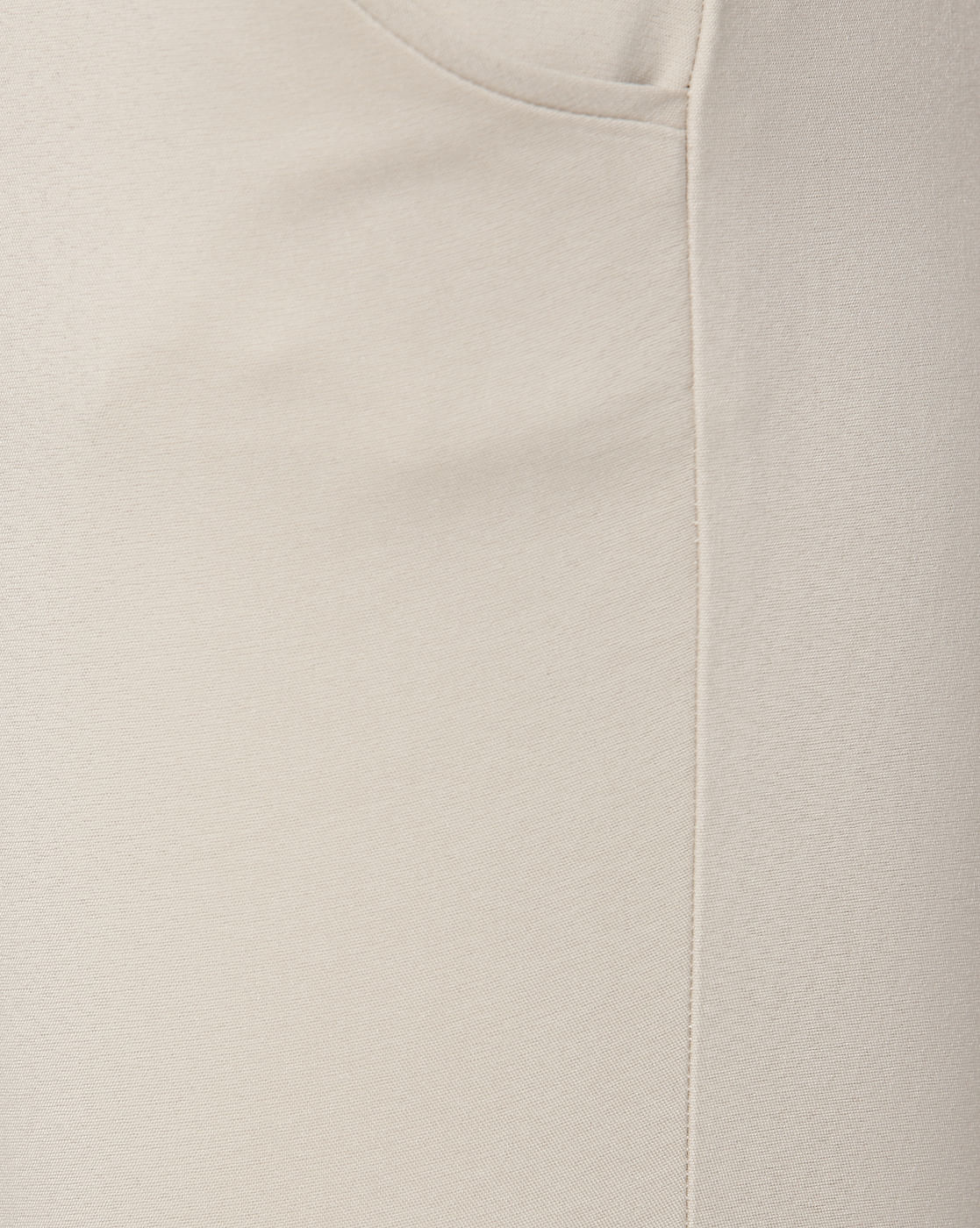 Beige Mid Rise Ankle Length Fitted Pants