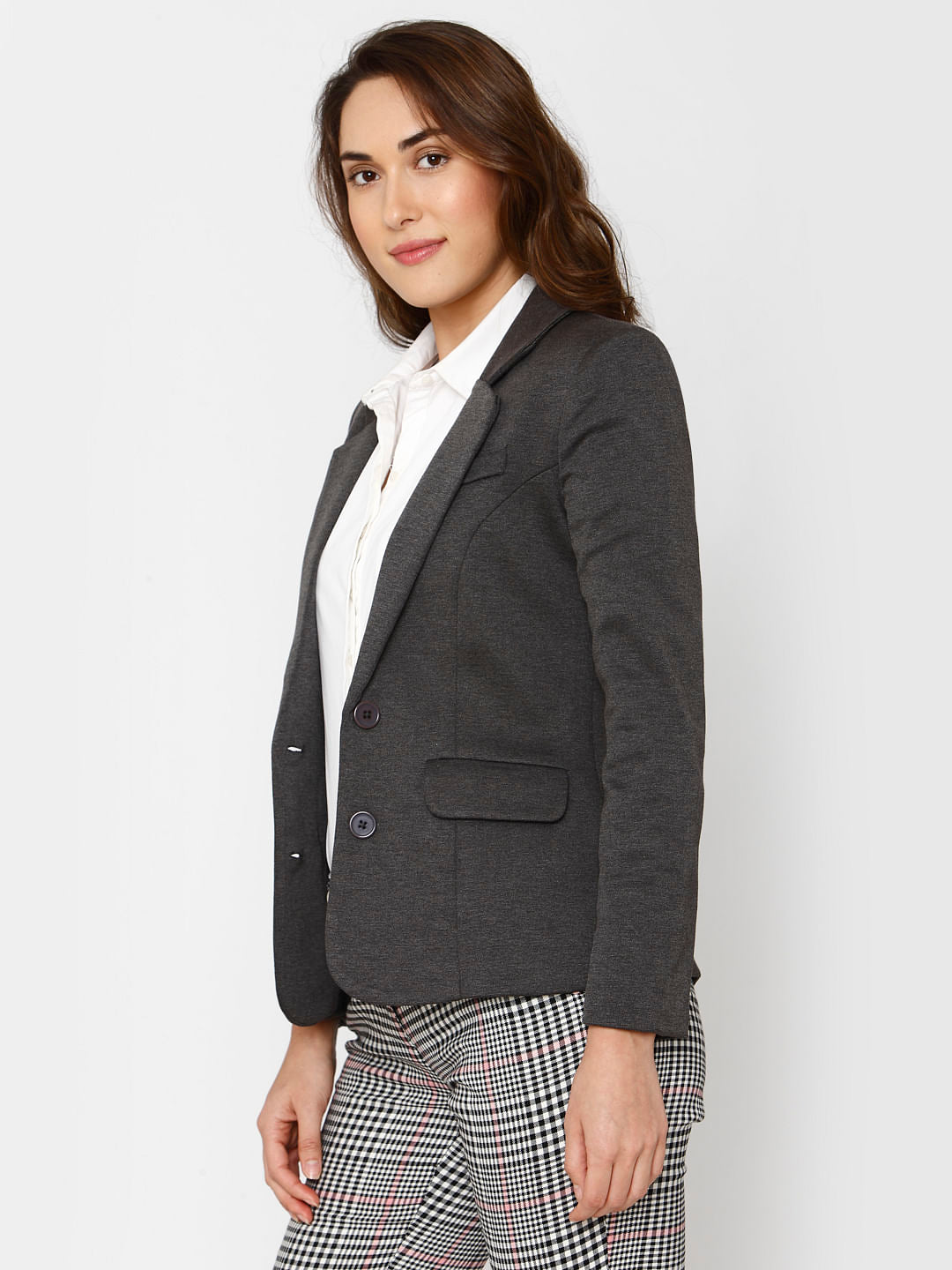 Grey Slim Fit Blazer