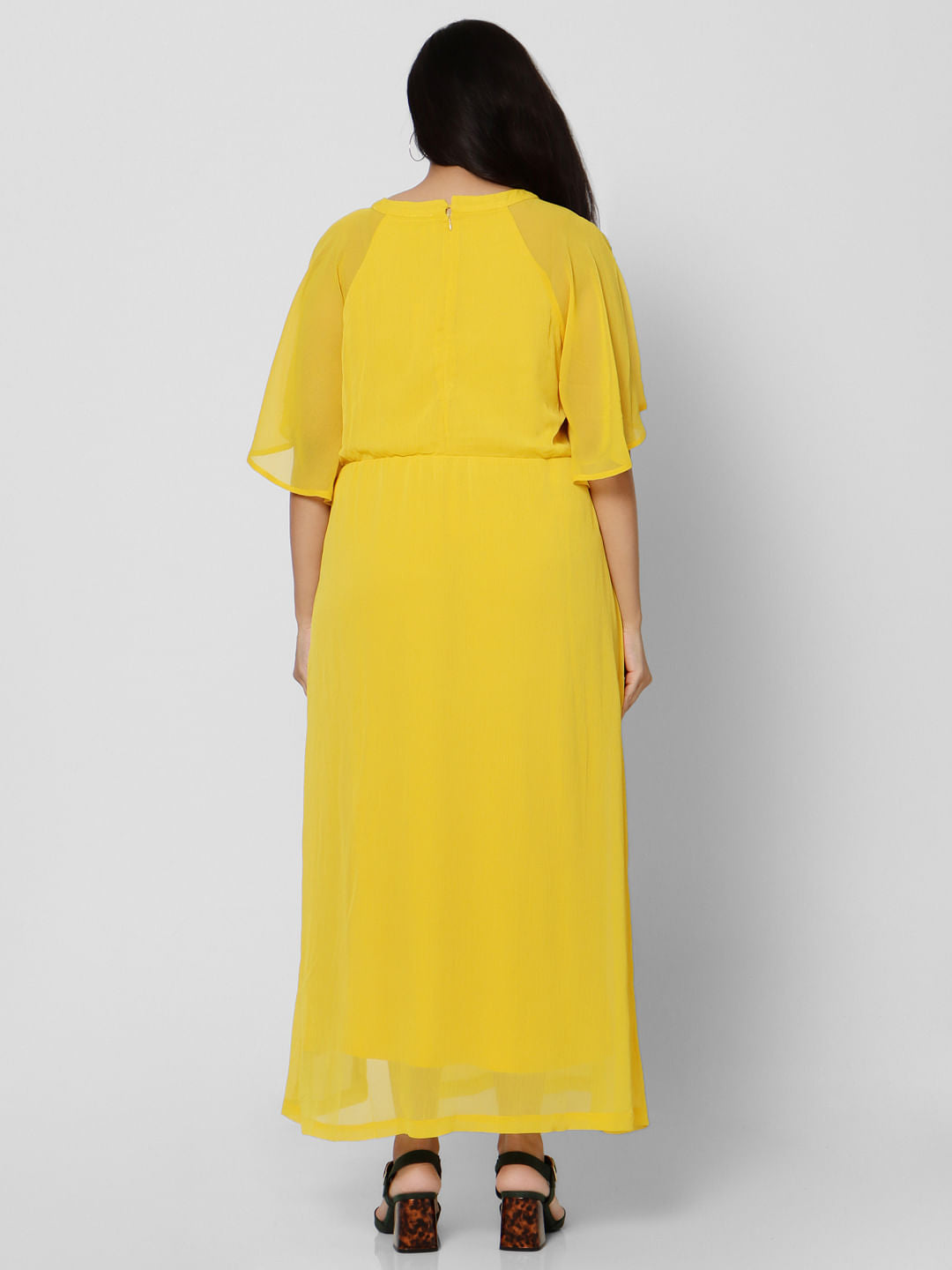 Curve Yellow Maxi Dress