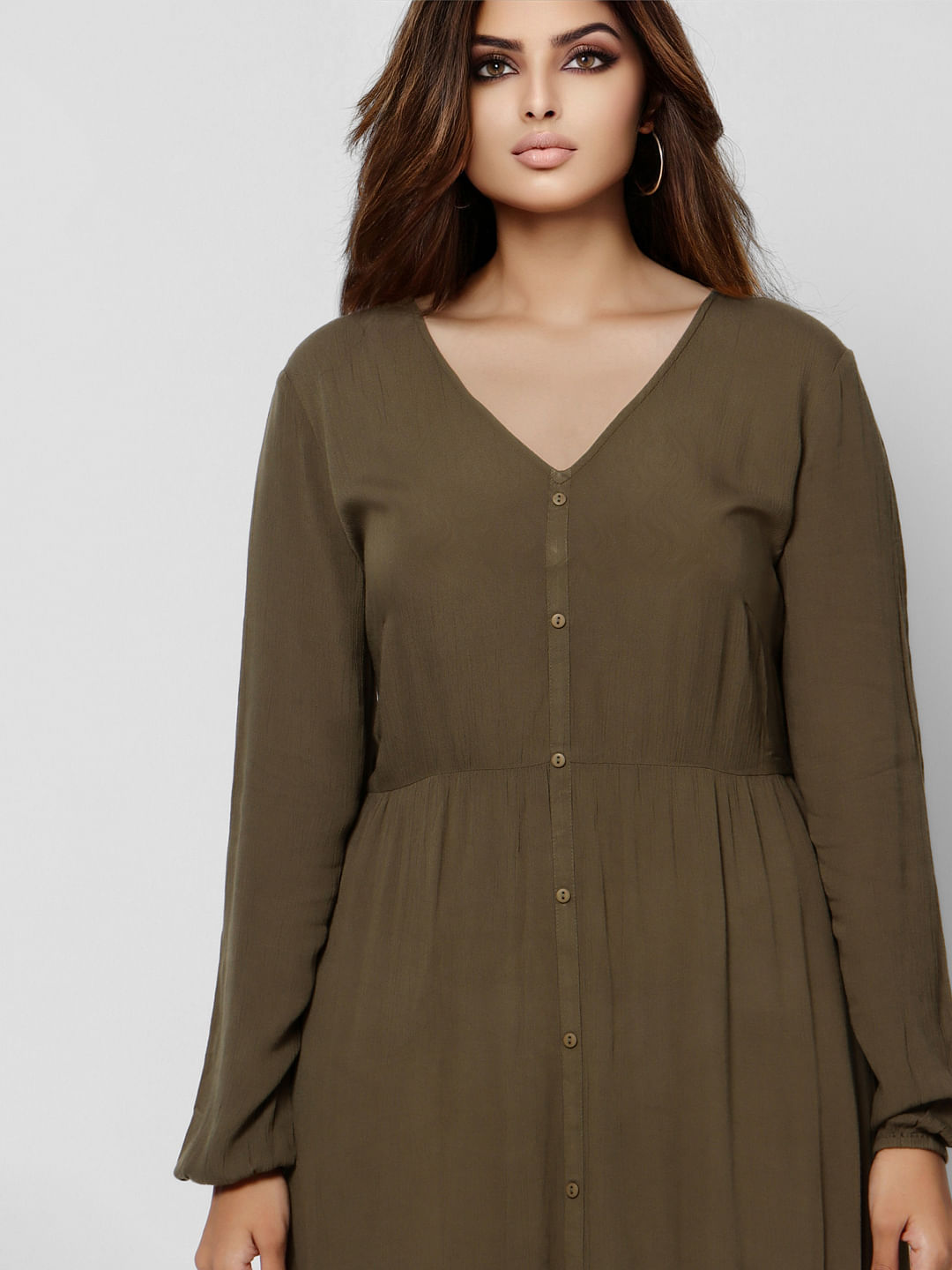 Curve Green Lace Maxi Dress