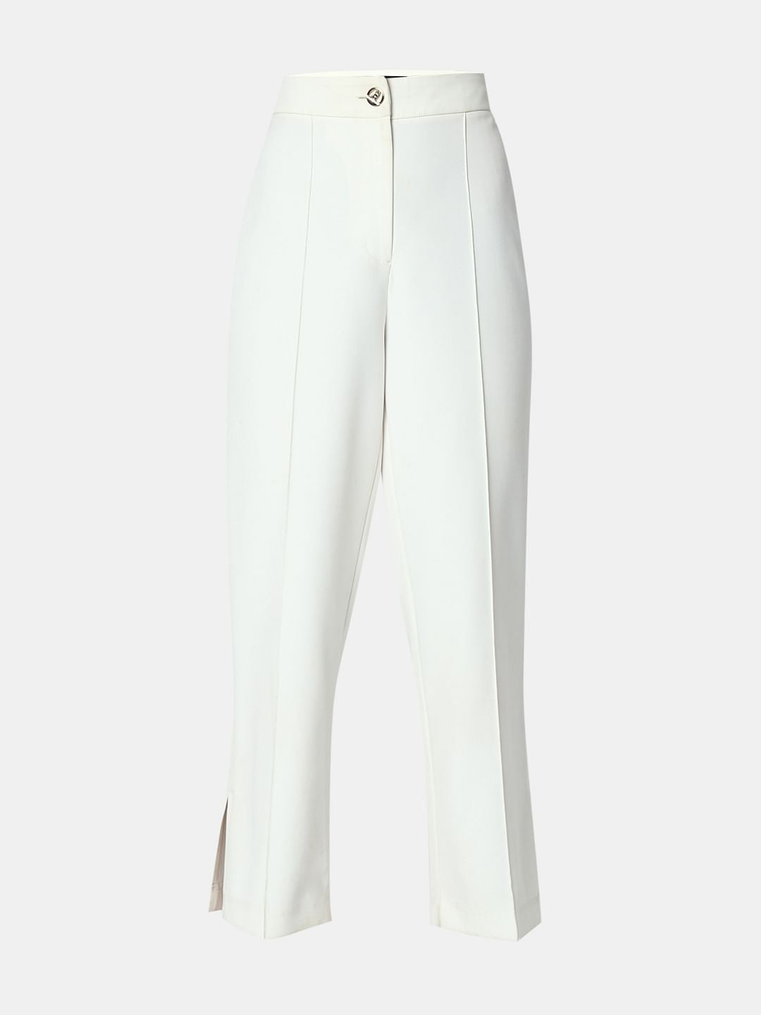 White High Rise Pants