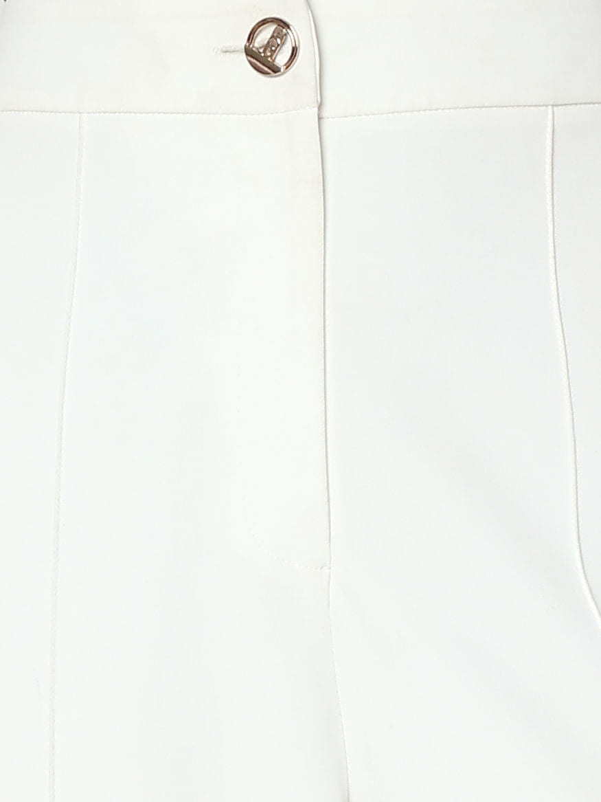 White High Rise Pants