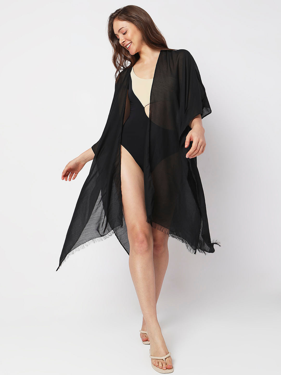 Black Asymmetric Cover-Up