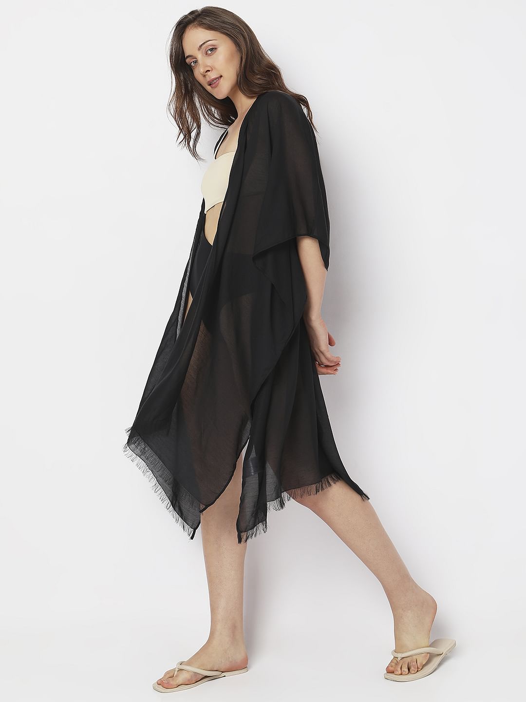 Black Asymmetric Cover-Up