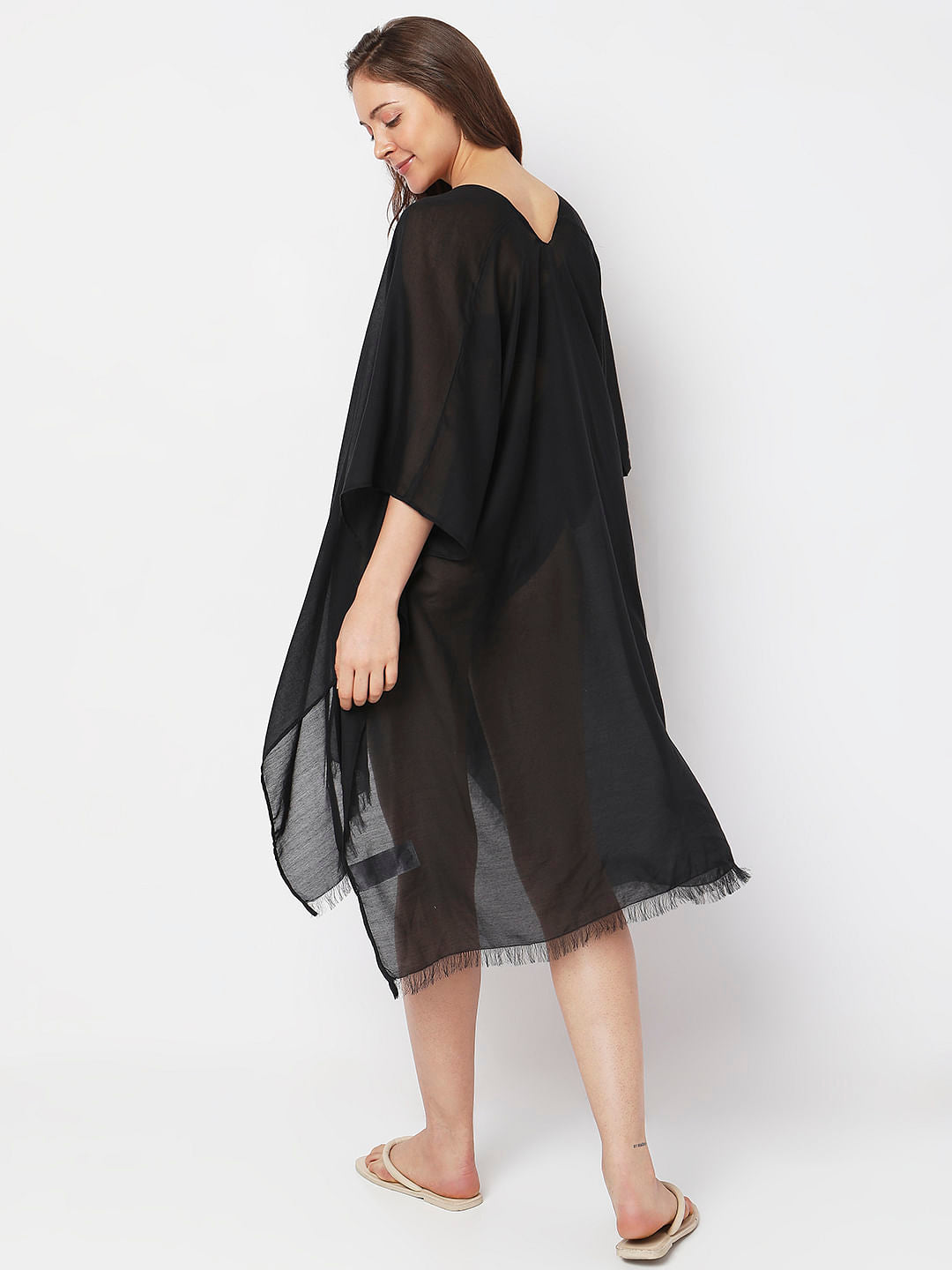 Black Asymmetric Cover-Up