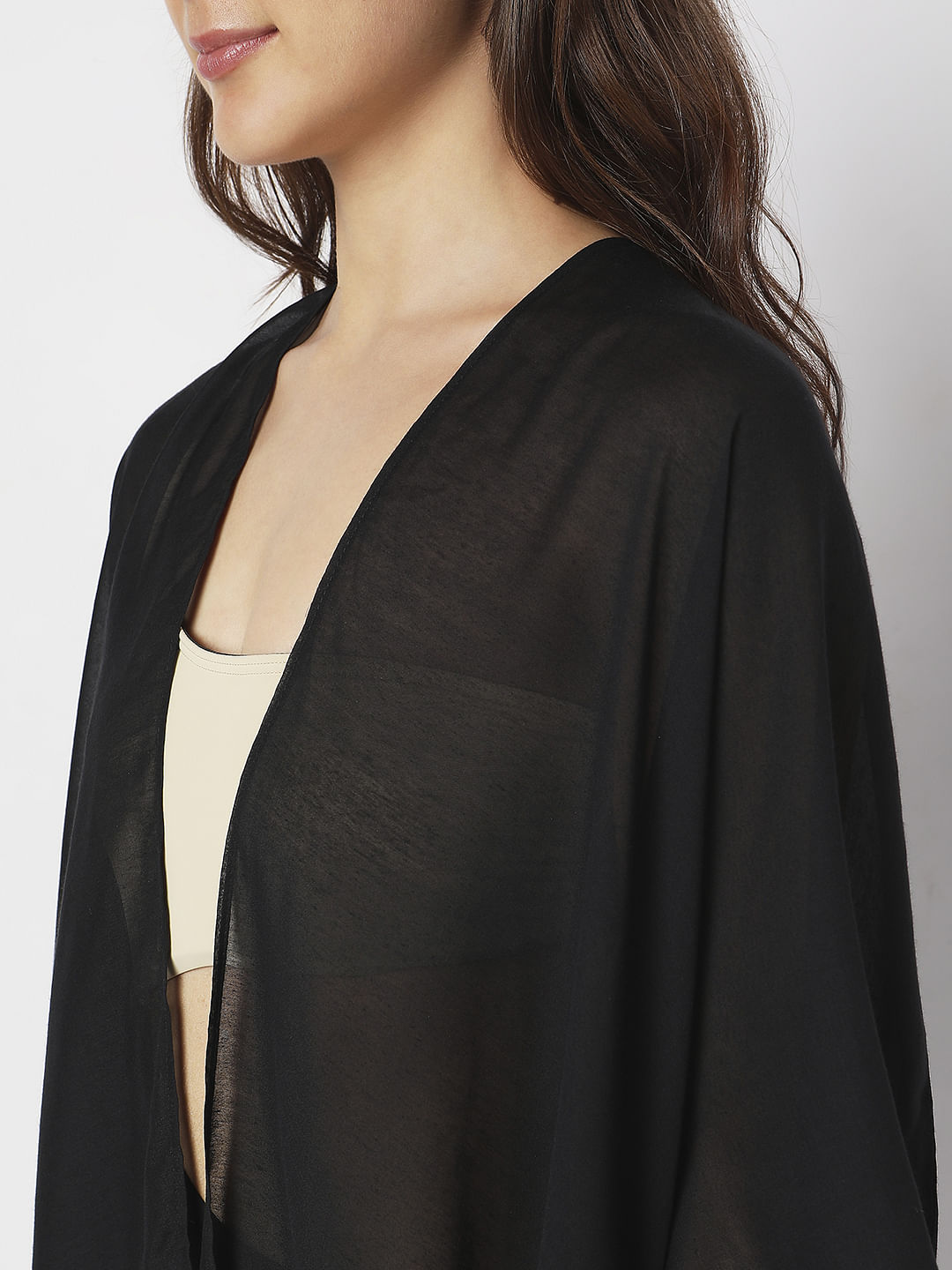 Black Asymmetric Cover-Up