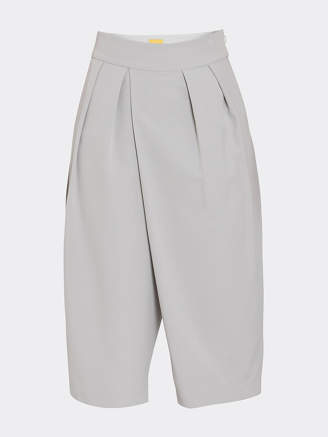 Grey Pleated Midi Culottes