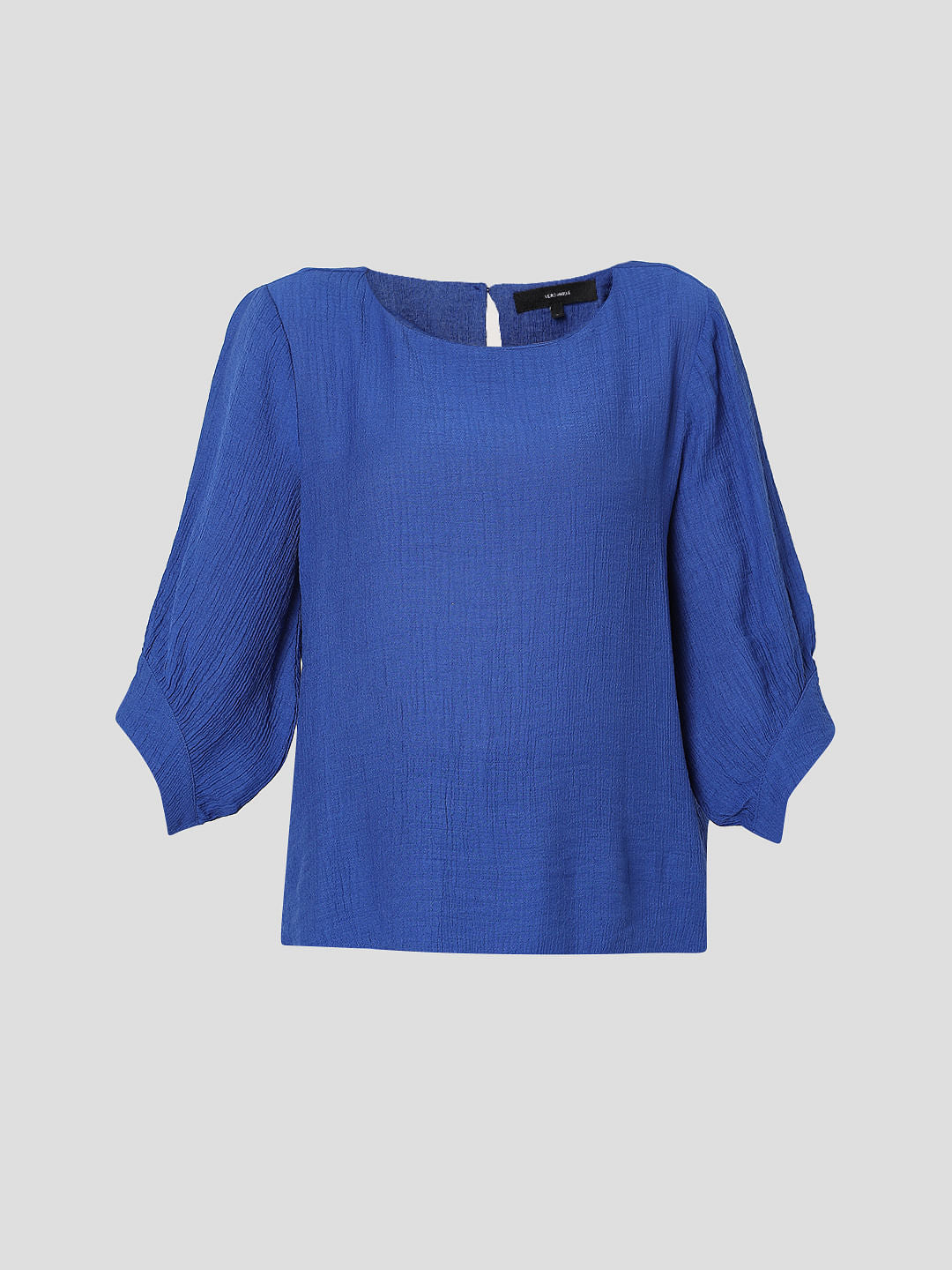 Blue Textured Top