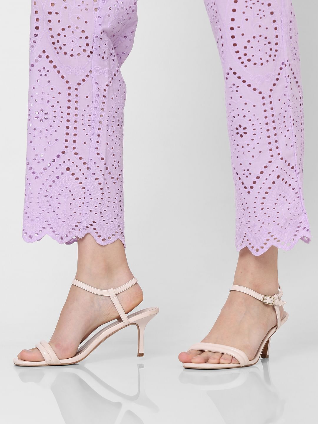 Lilac High Rise Co-Ord Set Pants