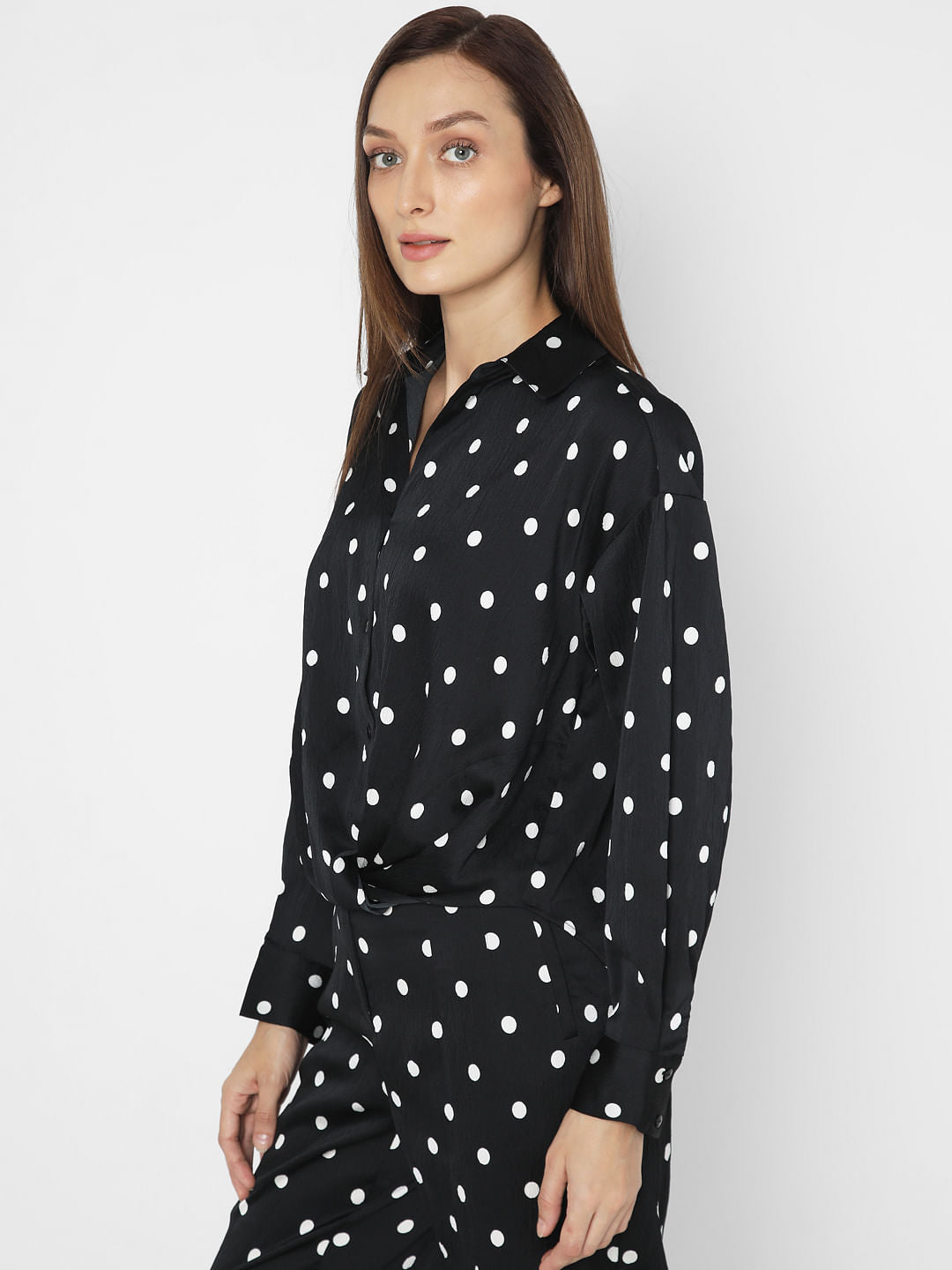 Black Polka Dot Shirt