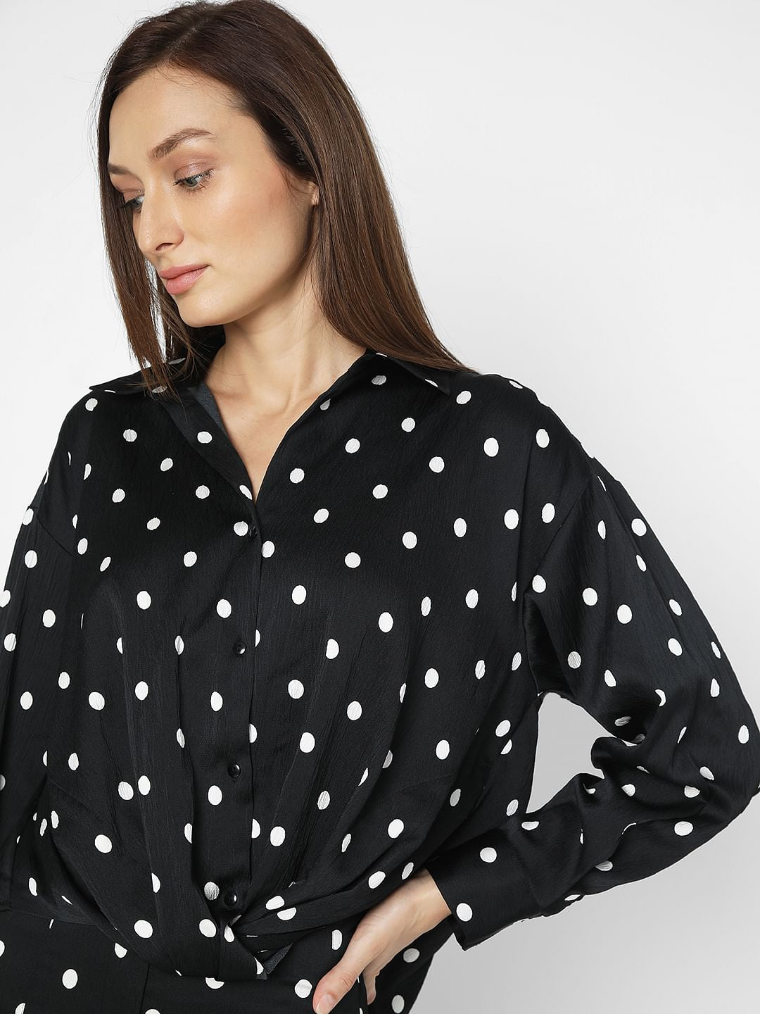 Black Polka Dot Shirt