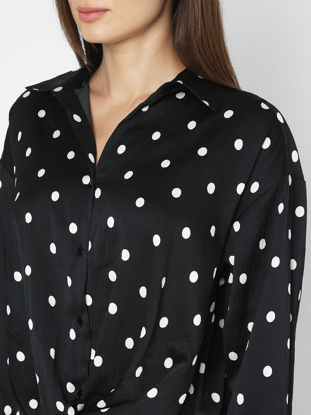 Black Polka Dot Shirt