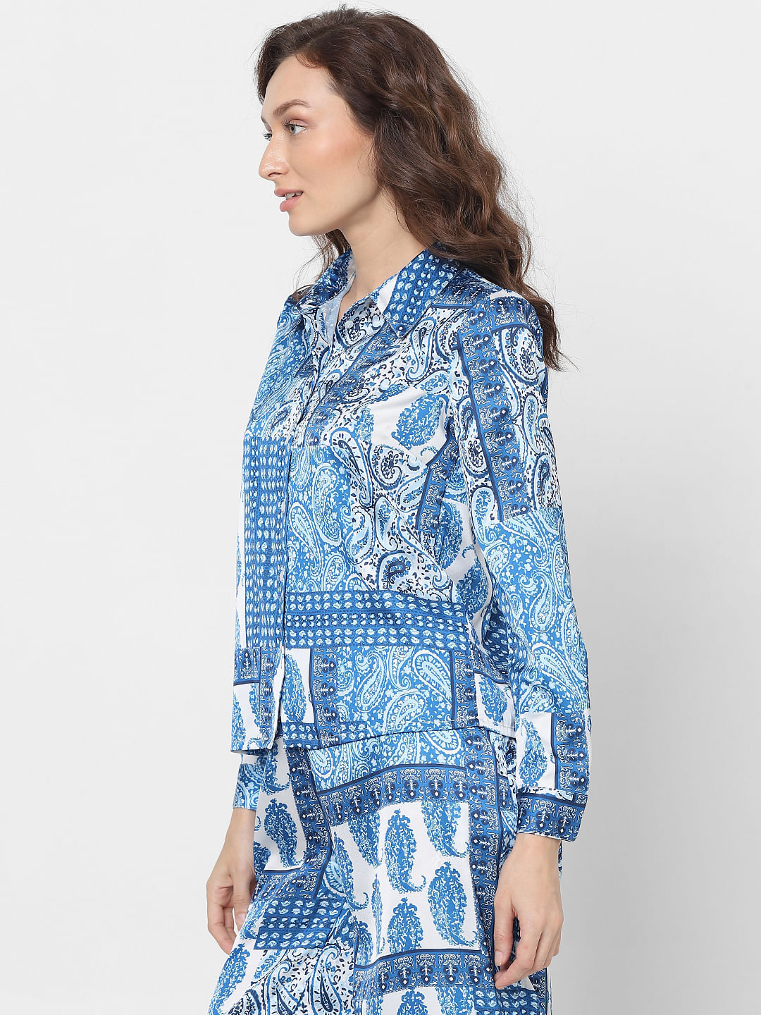 Blue All Over Printed Shirt