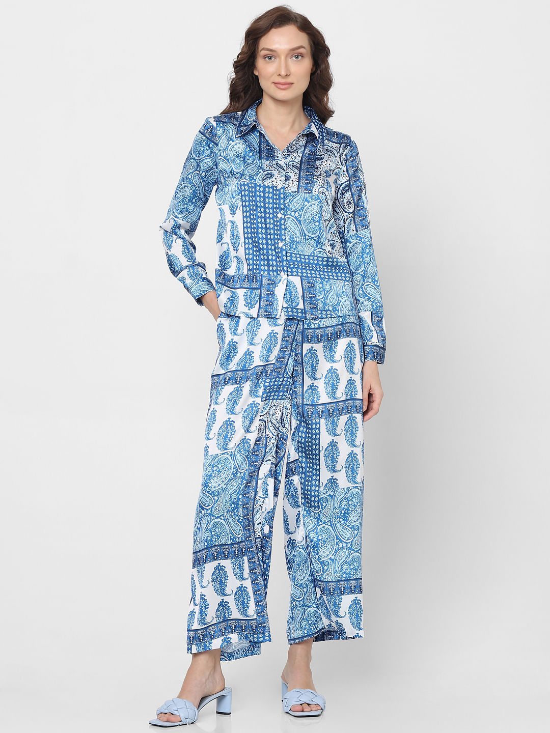 Blue All Over Printed Shirt