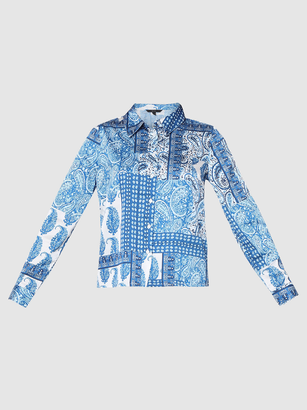 Blue All Over Printed Shirt