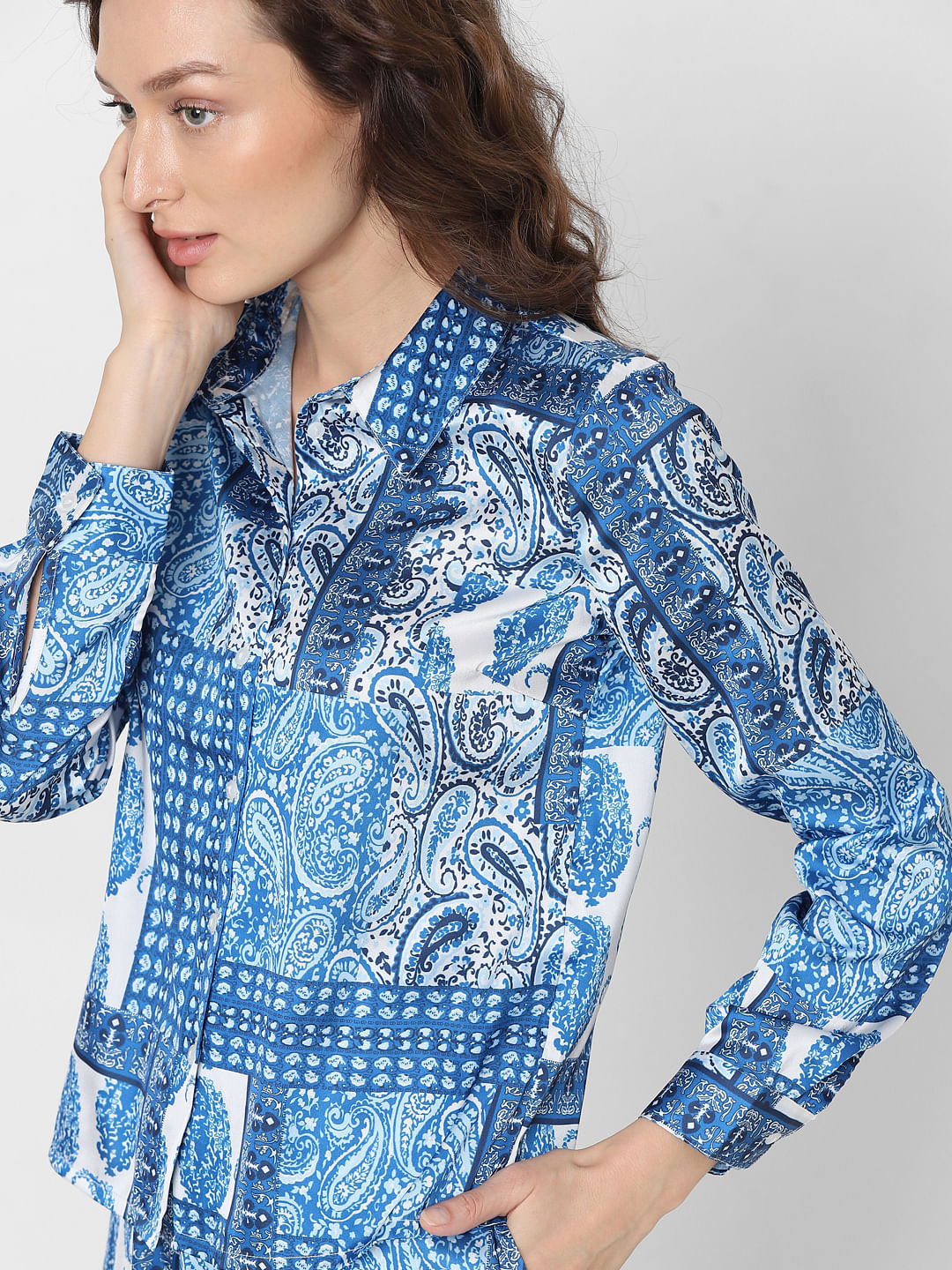 Blue All Over Printed Shirt