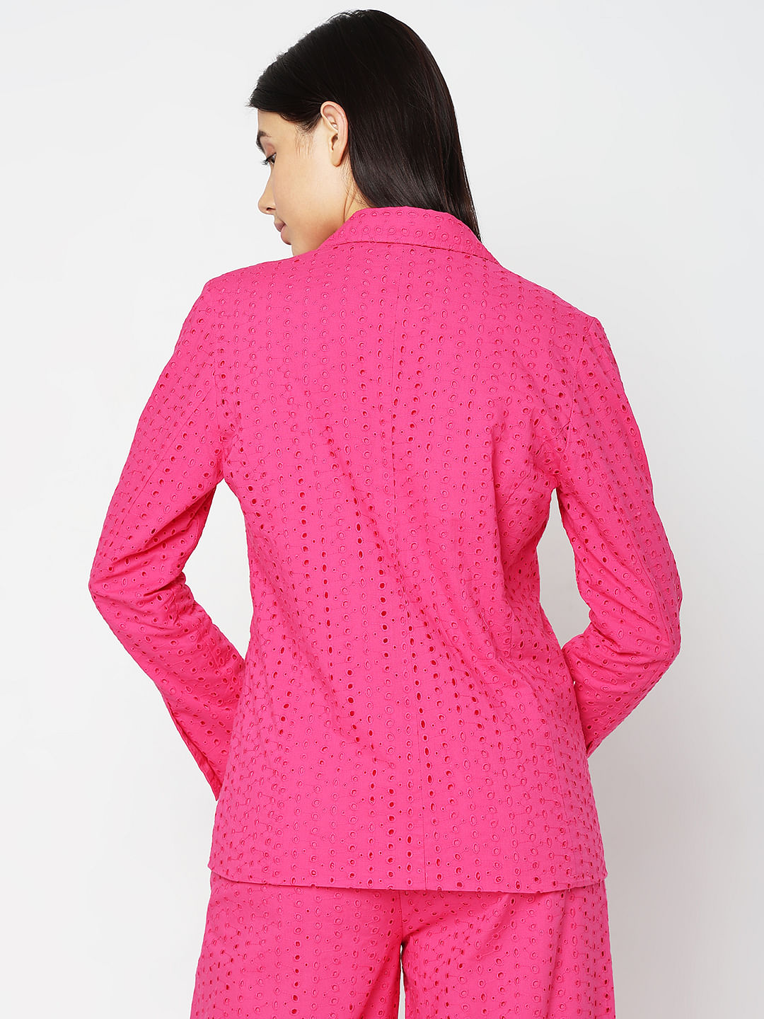 Pink Cut-Out Co-Ord Set Blazer